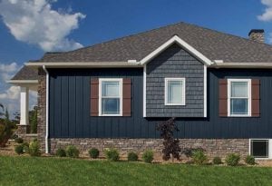 Home with Ameritech board and batten composite siding